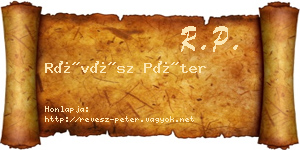 Révész Péter névjegykártya